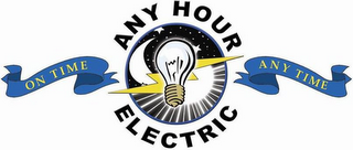 ANY HOUR ELECTRIC ON TIME ANY TIME logo