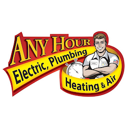 ANY HOUR ELECTRIC, PLUMBING HEATING & AIR ERIC ANY HO logo