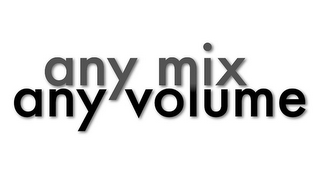 ANY MIX ANY VOLUME logo