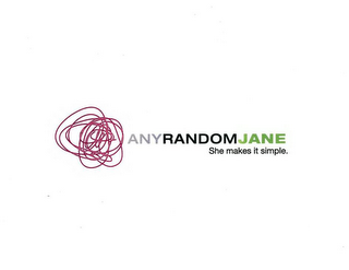 ANY RANDOM JANE SHE MAKES IT SIMPLE. logo