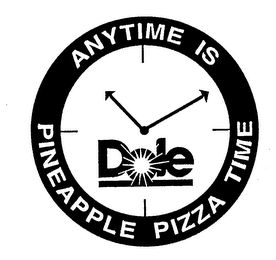 ANYTIME IS PINEAPPLE PIZZA TIME DOLE logo