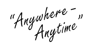 "ANYWHERE - ANYTIME" logo
