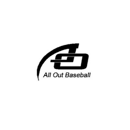 AO ALL OUT BASEBALL logo
