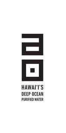 AO HAWAI'I'S DEEP OCEAN PURIFIED WATER logo