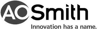 AO SMITH INNOVATION HAS A NAME. logo