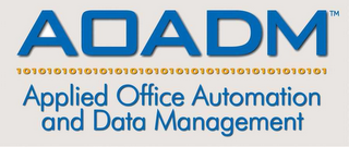 AOADM APPLIED OFFICE AUTOMATION AND DATA MANAGEMENT 10 logo