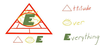AOE ATTITUDE OVER EVERYTHING logo