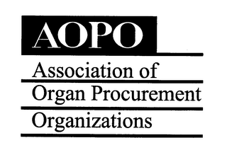 AOPO ASSOCIATION OF ORGAN PROCUREMENT ORGANIZATIONS logo