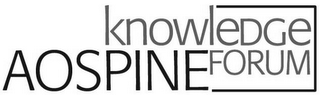 AOSPINE KNOWLEDGE FORUM logo