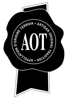 AOT ARTISAN ORIGINAL TRADITION APPELLATION D'ORIGINE TERROIR logo