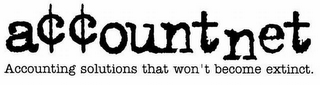 A¢¢OUNTNET ACCOUNTING SOLUTIONS THAT WON'T BECOME EXTINCT. logo