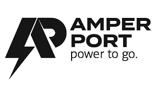 AP AMPER PORT POWER TO GO. logo