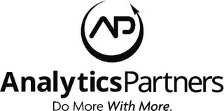 AP ANALYTICSPARTNERS DO MORE WITH MORE. logo