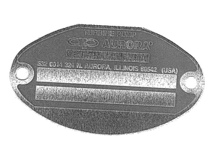 AP AURORA TURBINE PUMP PENTAIR PUMP GROUP logo