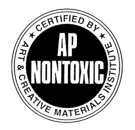 AP NONTOXIC CERTIFIED BY ART & CREATIVE MATERIALS INSTITUTE logo