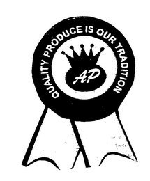 AP QUALITY PRODUCE IS OUR TRADITION logo