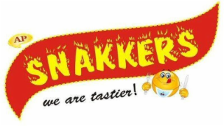 AP SNAKKERS WE ARE TASTIER! logo