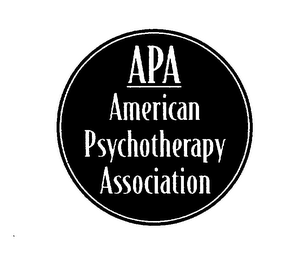 APA AMERICAN PSYCHOTHERAPY ASSOCIATION logo