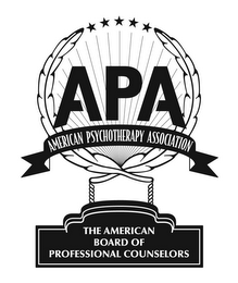 APA AMERICAN PSYCHOTHERAPY ASSOCIATION THE AMERICAN BOARD OF PROFESSIONAL COUNSELORS logo