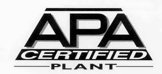 APA CERTIFIED PLANT logo