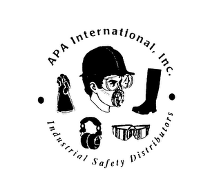 APA INTERNATIONAL, INC. INDUSTRIAL SAFETY DISTRIBUTORS logo