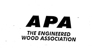 APA THE ENGINEERED WOOD ASSOCIATION logo
