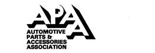 APAA AUTOMOTIVE PARTS & ACCESSORIES ASSOCIATION logo