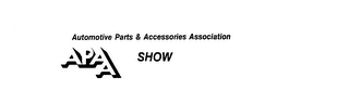 APAA AUTOMOTIVE PARTS & ACCESSORIES ASSOCIATION SHOW logo