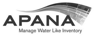 APANA MANAGE WATER LIKE INVENTORY