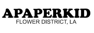 APAPERKID FLOWER DISTRICT, LA logo
