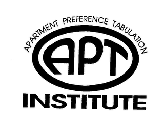 APARTMENT PREFERENCE TABULATION APT INSTITUTE logo