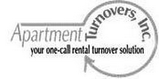 APARTMENT TURNOVERS, INC. YOUR ONE-CALL RENTAL TURNOVER SOLUTION logo