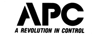 APC A REVOLUTION IN CONTROL logo