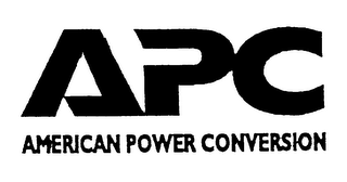APC AMERICAN POWER CONVERSION logo