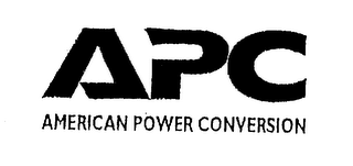 APC AMERICAN POWER CONVERSION logo