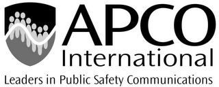 APCO INTERNATIONAL LEADERS IN PUBLIC SAFETY COMMUNICATIONS logo
