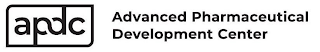 APDC ADVANCED PHARMACEUTICAL DEVELOPMENT CENTER logo