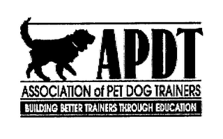 APDT ASSOCIATION OF PET DOG TRAINERS BUILDING BETTER TRAINERS THROUGH EDUCATION logo