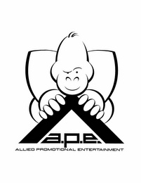 A.P.E. ALLIED PROMOTION ENTERTAINMENT logo