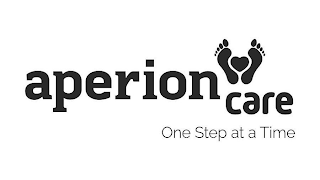 APERION CARE ONE STEP AT A TIME logo