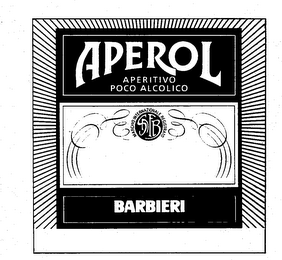 APEROL APERITIVO POCO ALCOLICO MARCHIO INTERNAZIONALE REGISTRATO BARBIERI