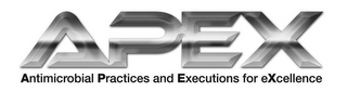 APEX ANTIMICROBIAL PRACTICES AND EXECUTIONS FOR EXCELLENCE logo