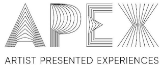 APEX ARTIST PRESENTED EXPERIENCES logo