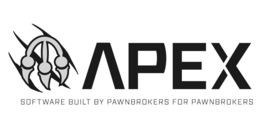 APEX SOFTWARE BUILT BY PAWNBROKERS FOR PAWNBROKERS logo