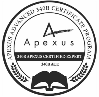 APEXUS ADVANCED 340B CERTIFICATE PROGRAM A APEXUS 340B APEXUS CERTIFIED EXPERT 340B ACE logo