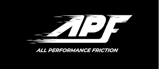 APF ALL PERFORMANCE FRICTION logo