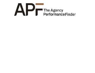 APF THE AGENCY PERFORMANCEFINDER logo