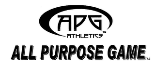 APG ATHLETICS ALL PURPOSE GAME logo
