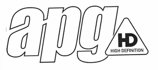APG HD HIGH DEFINITION logo