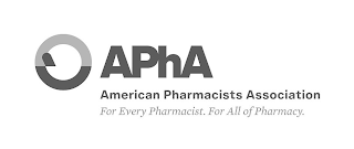 APHA AMERICAN PHARMACISTS ASSOCIATION FOR EVERY PHARMACIST. FOR ALL OF PHARMACY. logo